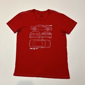 Dodge Charger SRT Shirt Adult Large Red Auto Racing Cars American Men